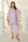 Lilac Embroidered Kurta Set