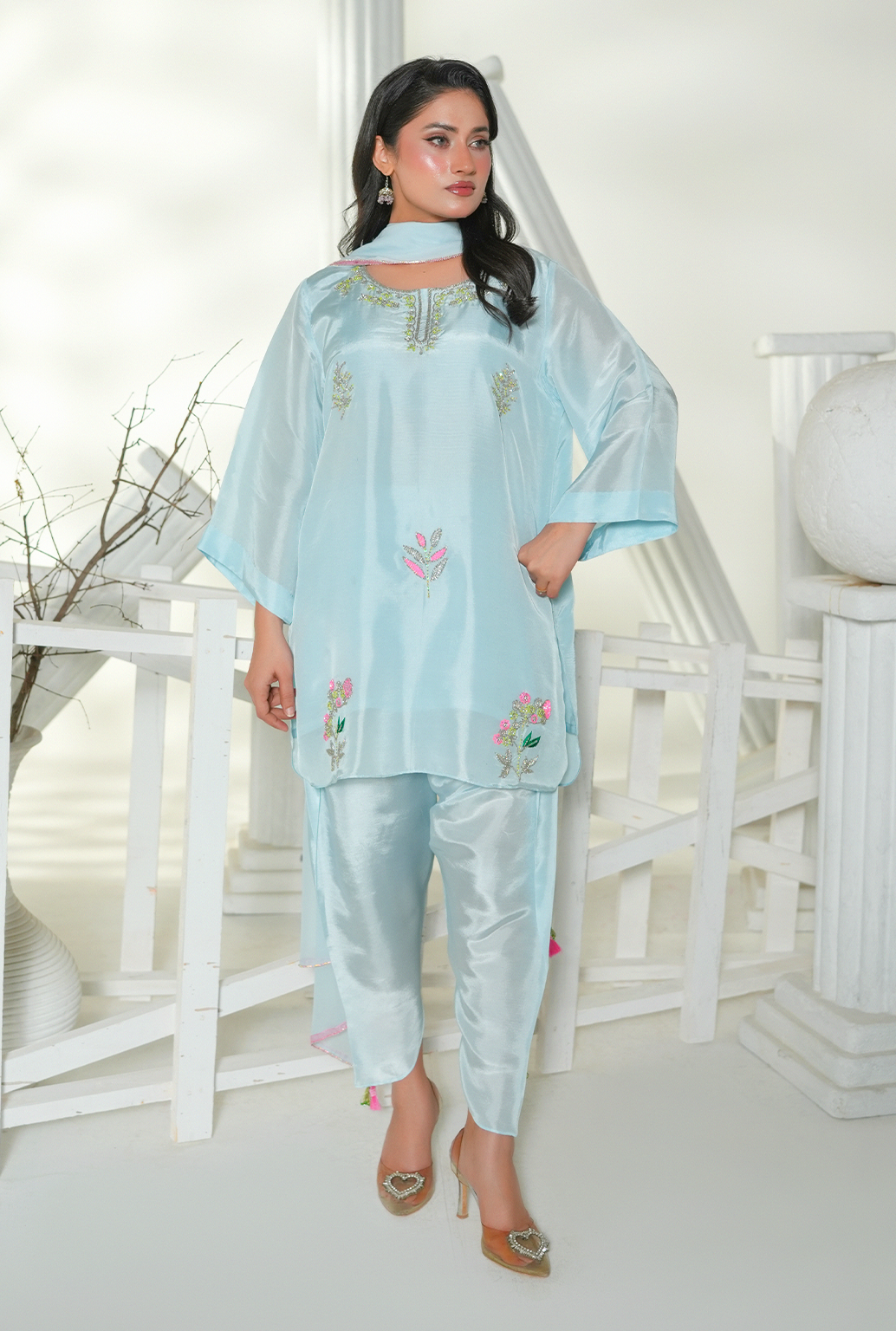 Ice Blue Sequin Ensemble