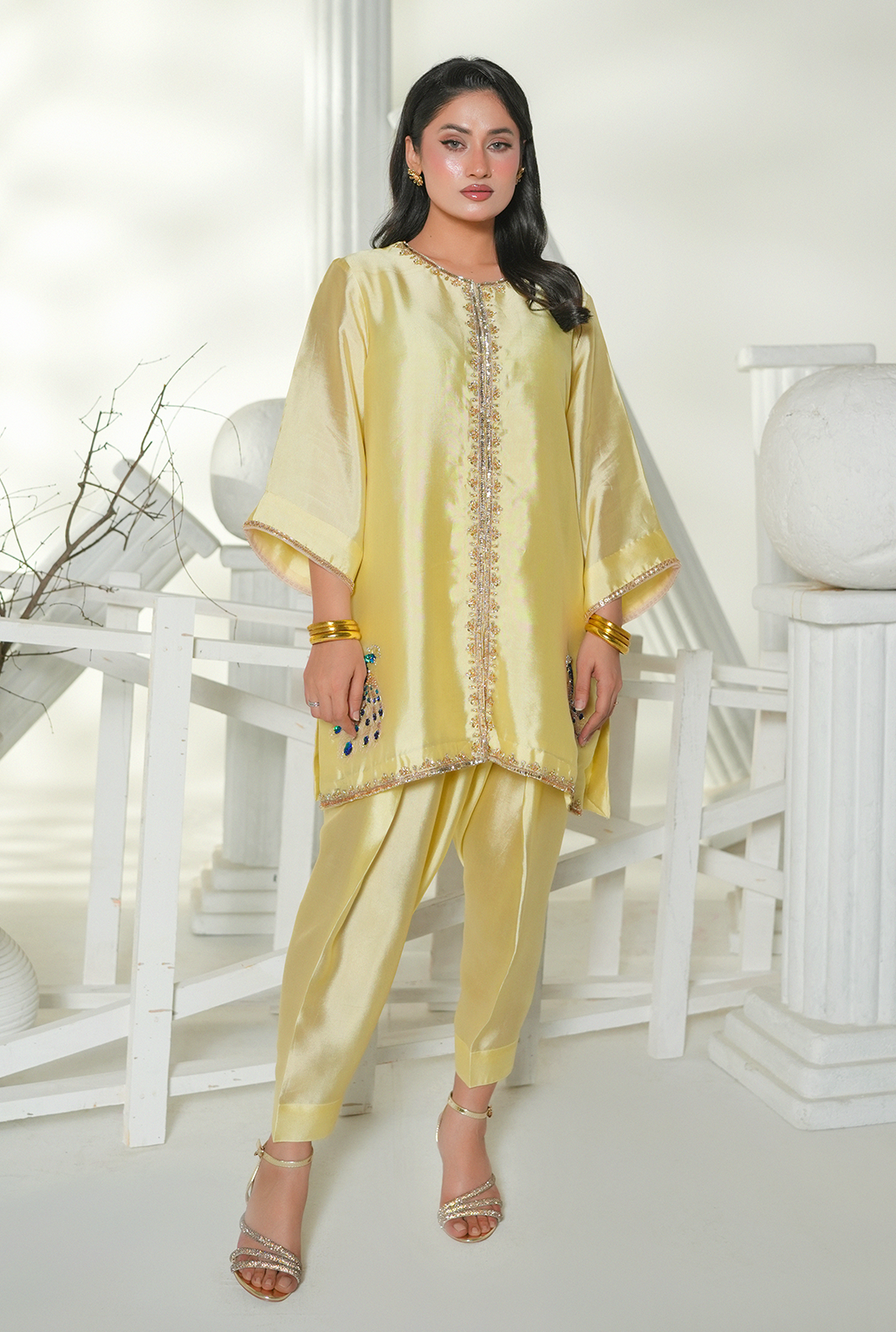 Golden Glow Silk Ensemble