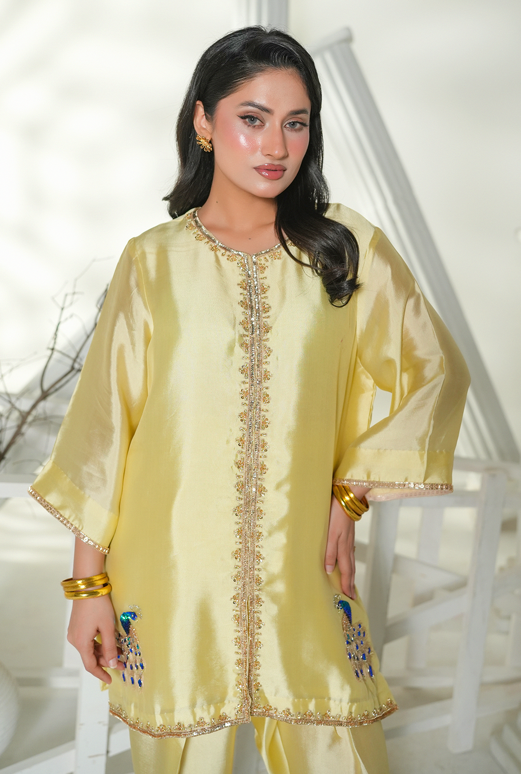 Golden Glow Silk Ensemble