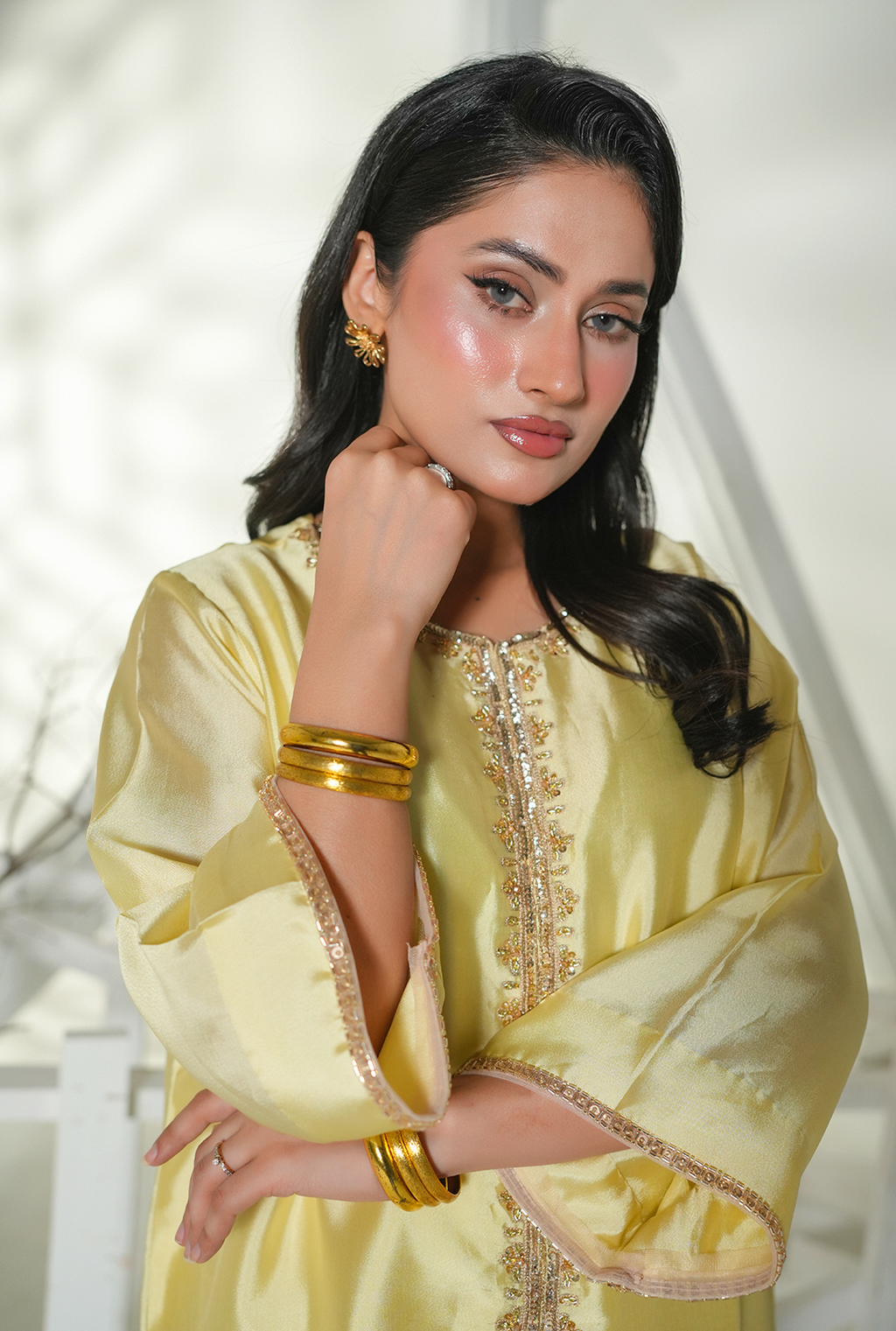Golden Glow Silk Ensemble