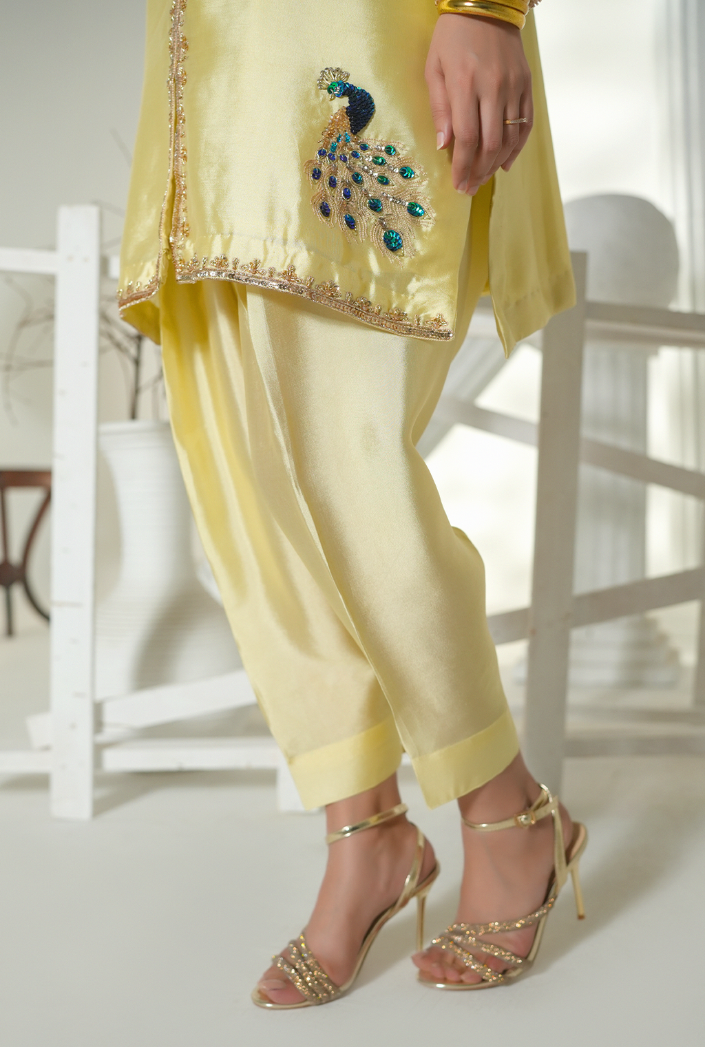Golden Glow Silk Ensemble