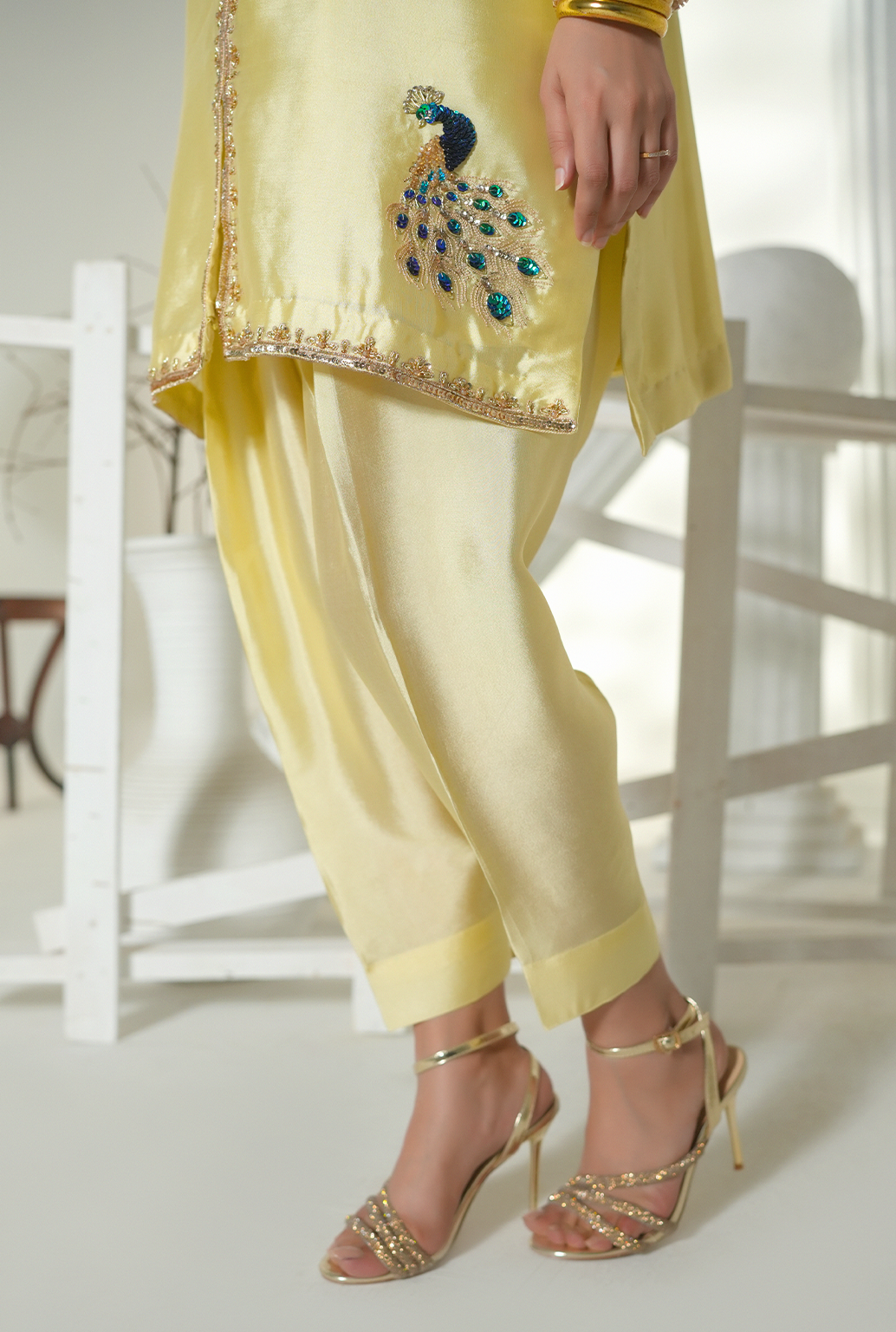 Golden Glow Silk Ensemble